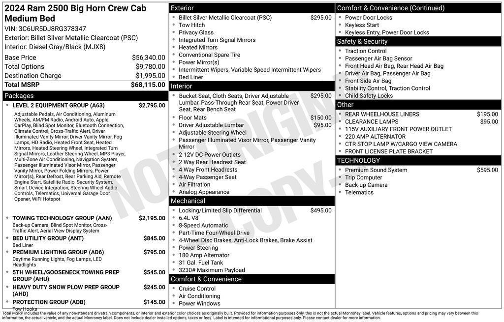 2024 RAM 2500 Big Horn