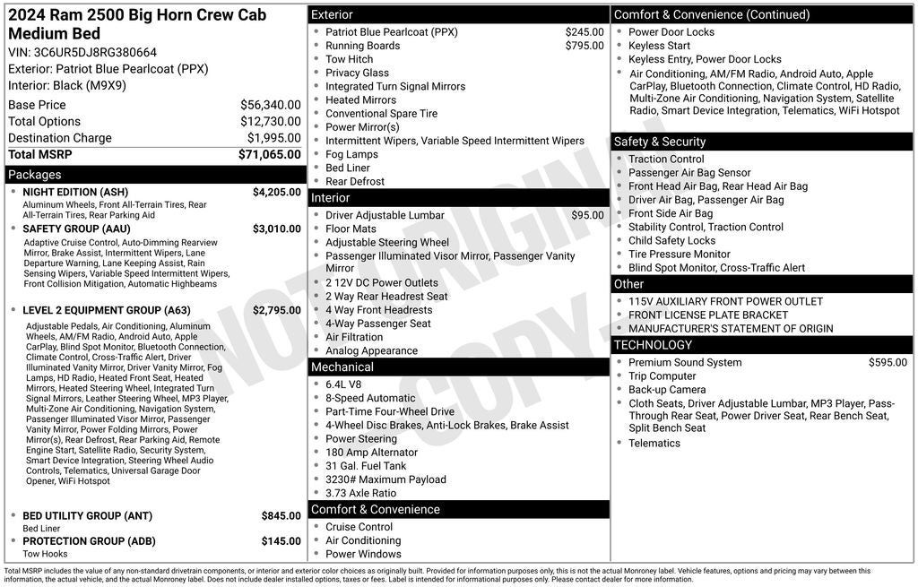 2024 RAM 2500 Big Horn