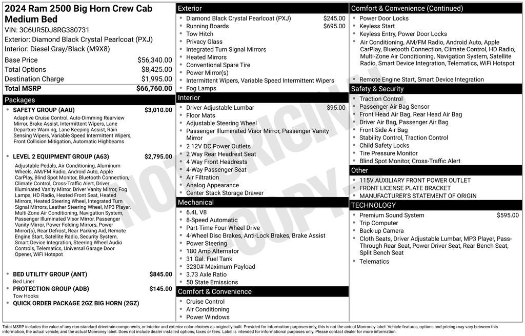 2024 RAM 2500 Big Horn