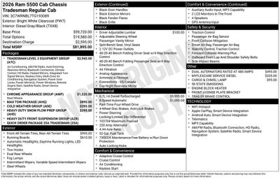 2026 RAM 5500HD Tradesman