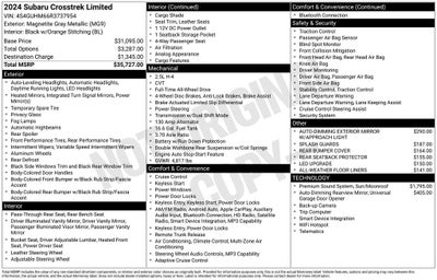 2024 Subaru Crosstrek Limited