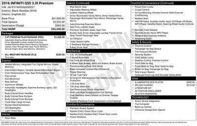 2016 INFINITI Q50 3.0t Premium