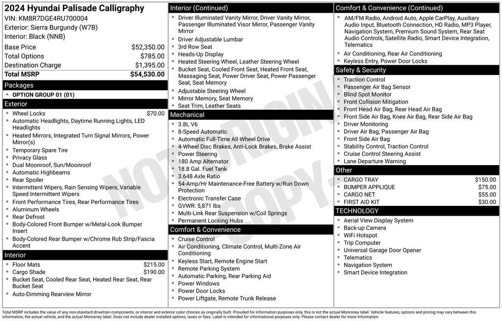 2024 Hyundai Palisade Calligraphy